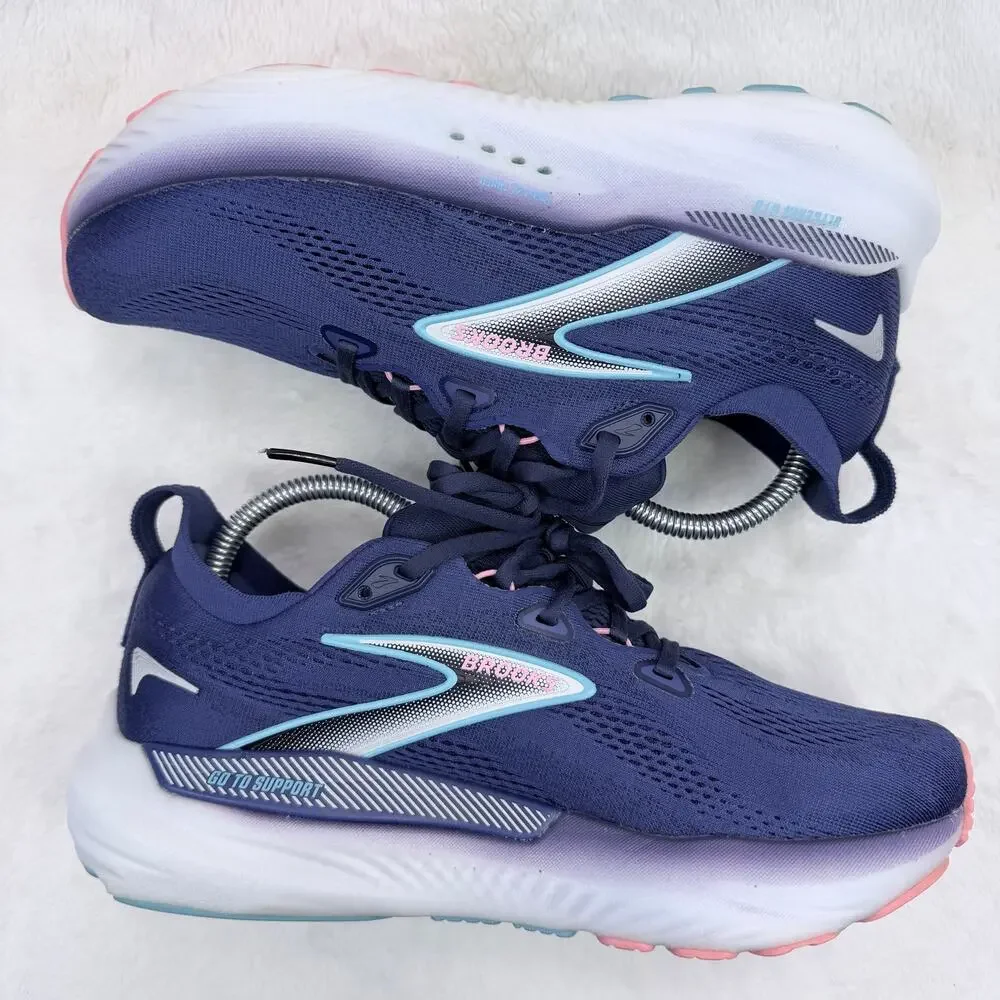 Brooks Glycerin GTS 22 Womens Running Shoes Blue Ribbon Peacoat Size 9 Support